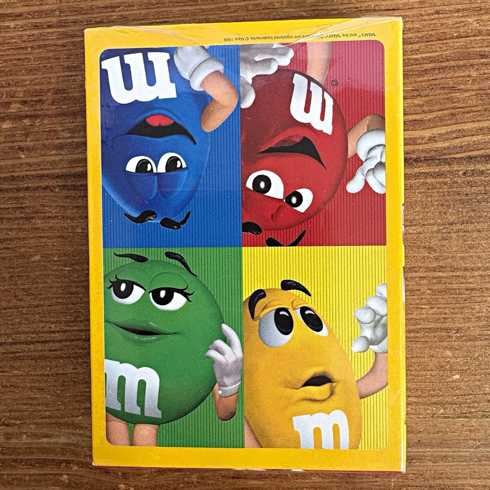 M&M's Playing Cards Card Deck Yellow Box, Advertising Theme M&M's Characters